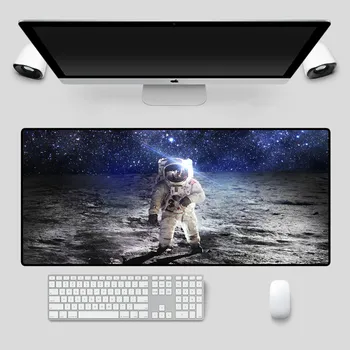 

Planet Table Mat Starry Sky Mouse Mat XXL Gamer Table Mat Computer Keyboard Mat 90x40cm Gaming Mouse Pad Desk Mat
