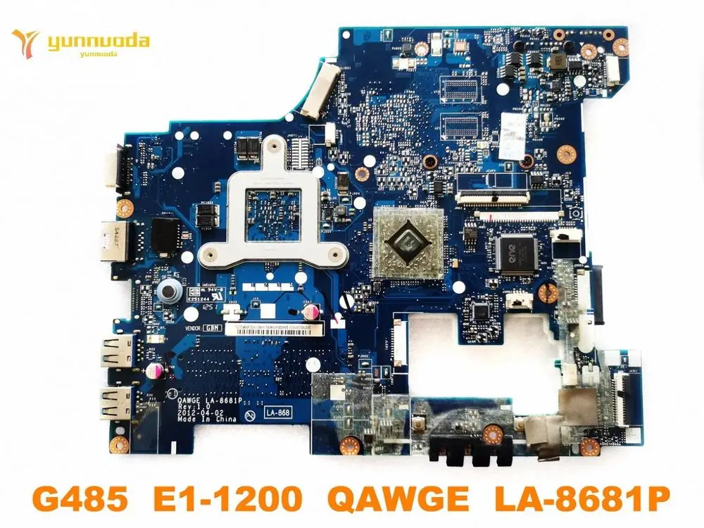 Original para Lenovo Portátil Placa-mãe Qawge La-8681p Testado Bom Frete Grátis G485 E1-1200 - Imagem 2