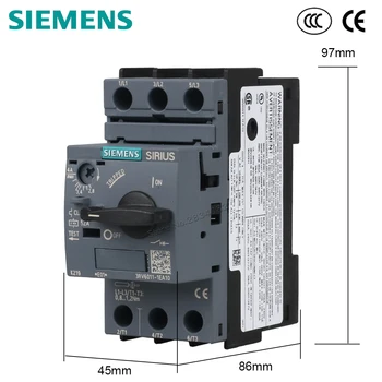 

2.8-4A Motor Protective Circuit Breaker Selector button Class 10 52A 3RV6011-1EA10 SIEMENS