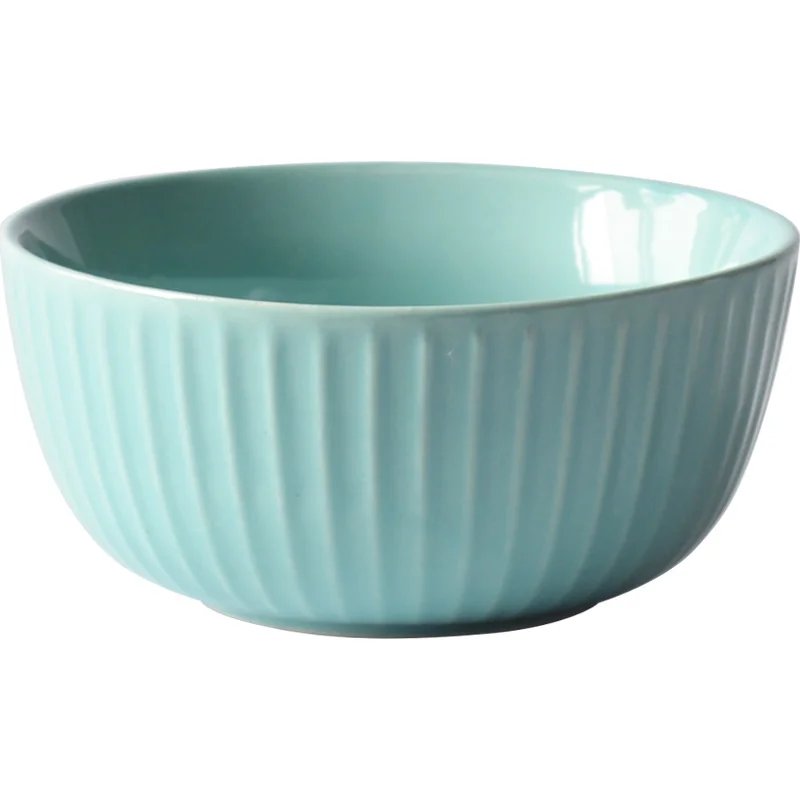 CHANSHOVA household ceramics simple solid color household ceramic bowl rice bowl kitchen tableware cute simple bowl rice bowl