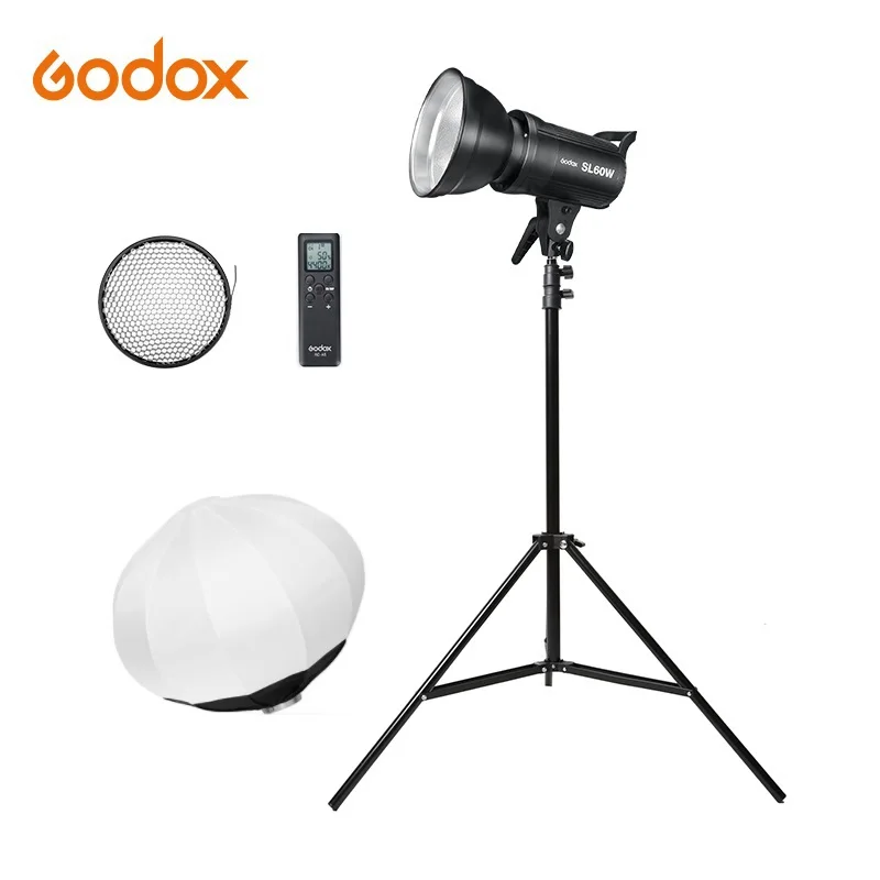 Godox светодиодный светильник SL 60W 100W 150W 200W 5600 к Bowens видео непрерывного комплект с со