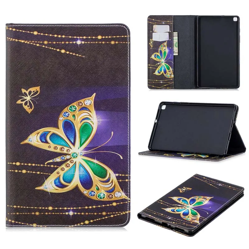 Case Чехол Coque для Samsung Galaxy Tab A 8,0 SM-T290 SM-T295 планшет Funda Capa подставка чехол для Galaxy Tab A 8,0 T290 T297 T295 Чехлы+ пленка+ ручка - Цвет: Case