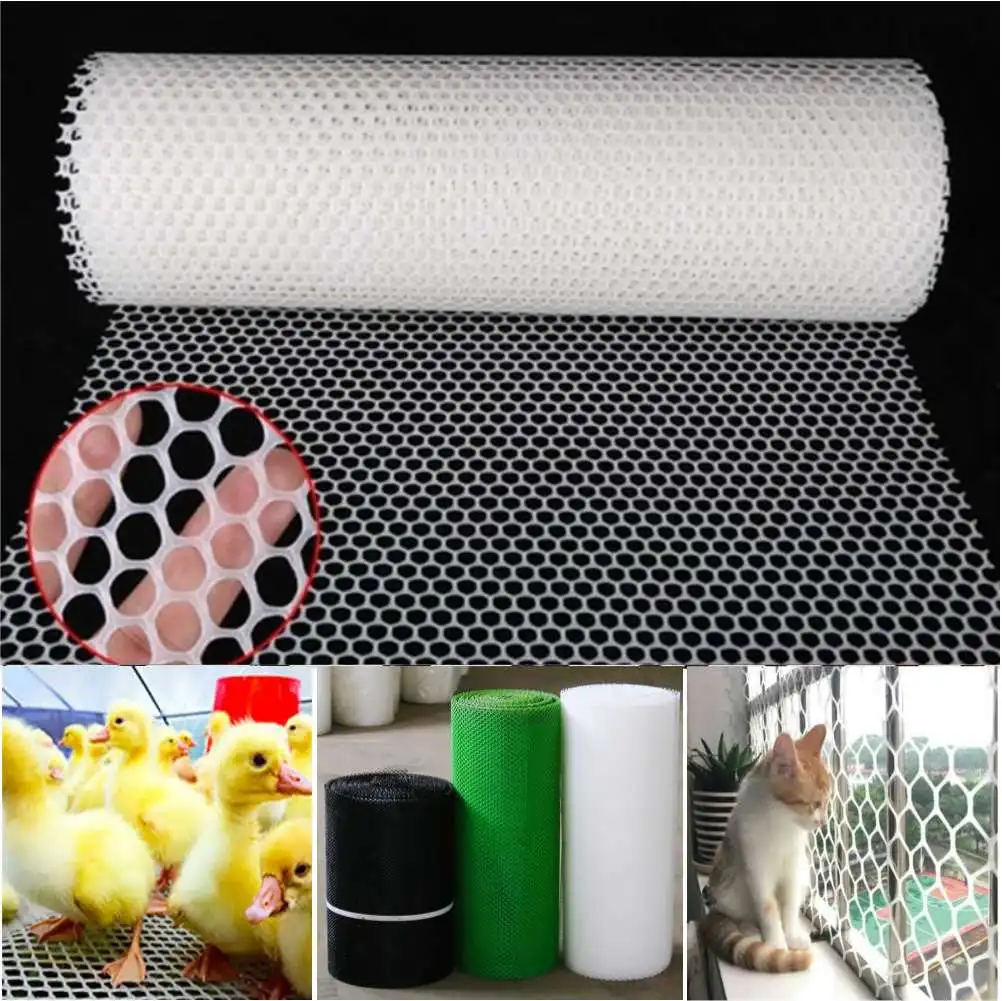 Garden Fence Safety Netting Breeding Net Balcony Railing Stairs Anti-Falling Protection Child Cat Pet Chicken Plastic Mesh | Дом и сад
