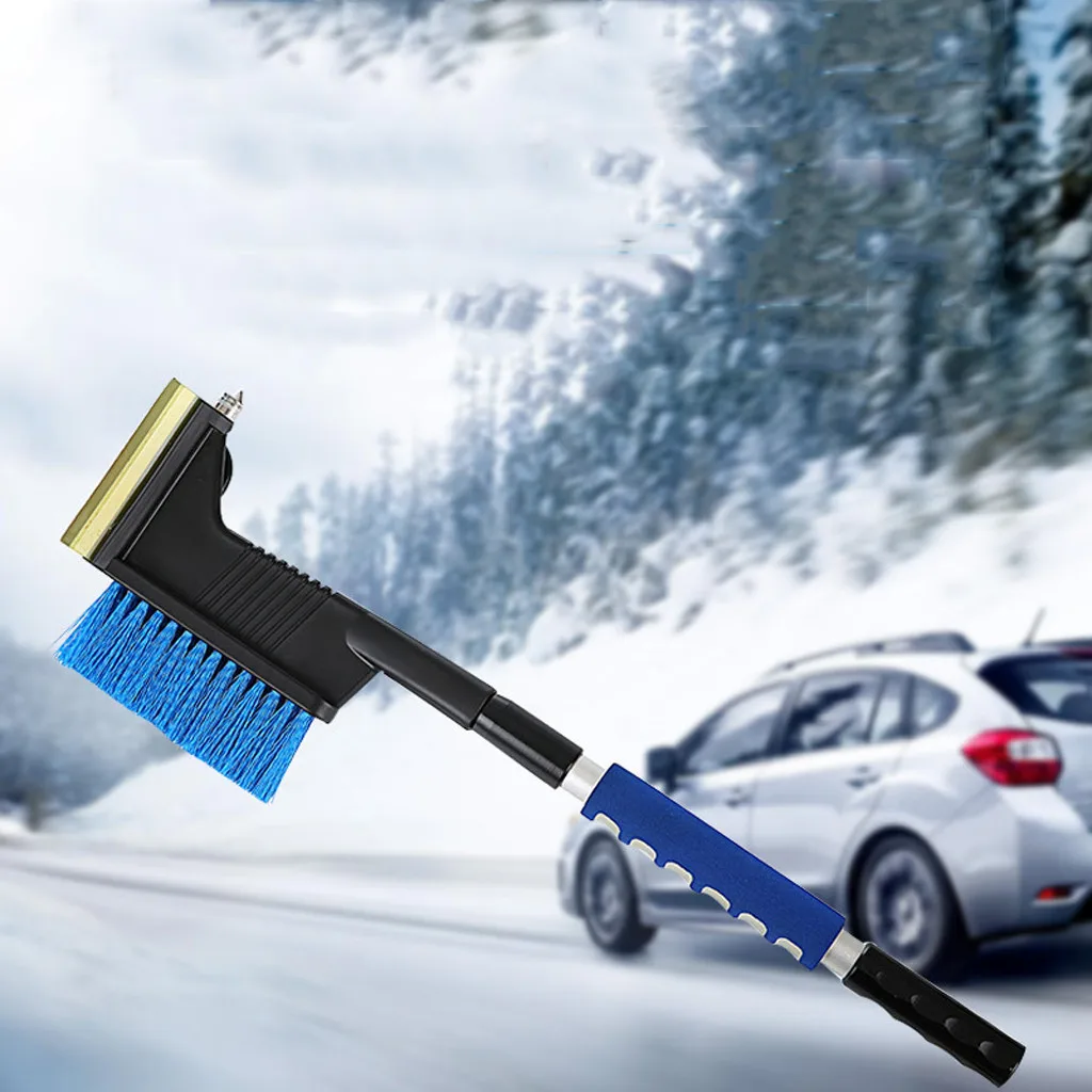 Автомобильный скребок 2в1, зимний автомобильный скребок для льда, щетка для снега, выдвижная щетка для удаления лопаты для окон, щетка для удаления лопаты для снега, Hielo Raspador