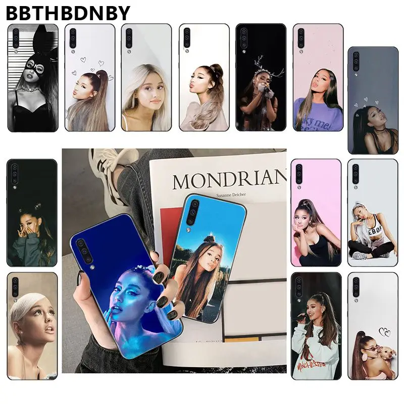 For Samsung Note10 pro Ariana Grande DIY Drawing Phone Case for Note 3 4 5 7 8 9 10 A7 2018 A10 A40 A50 A70 J7 | Мобильные телефоны