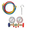 Refrigerant Manifold Gauge Set Air Conditioning Tools with Hose and Hook Air Condition Refrigeration for R12 R22 R404A R134A ► Photo 2/6