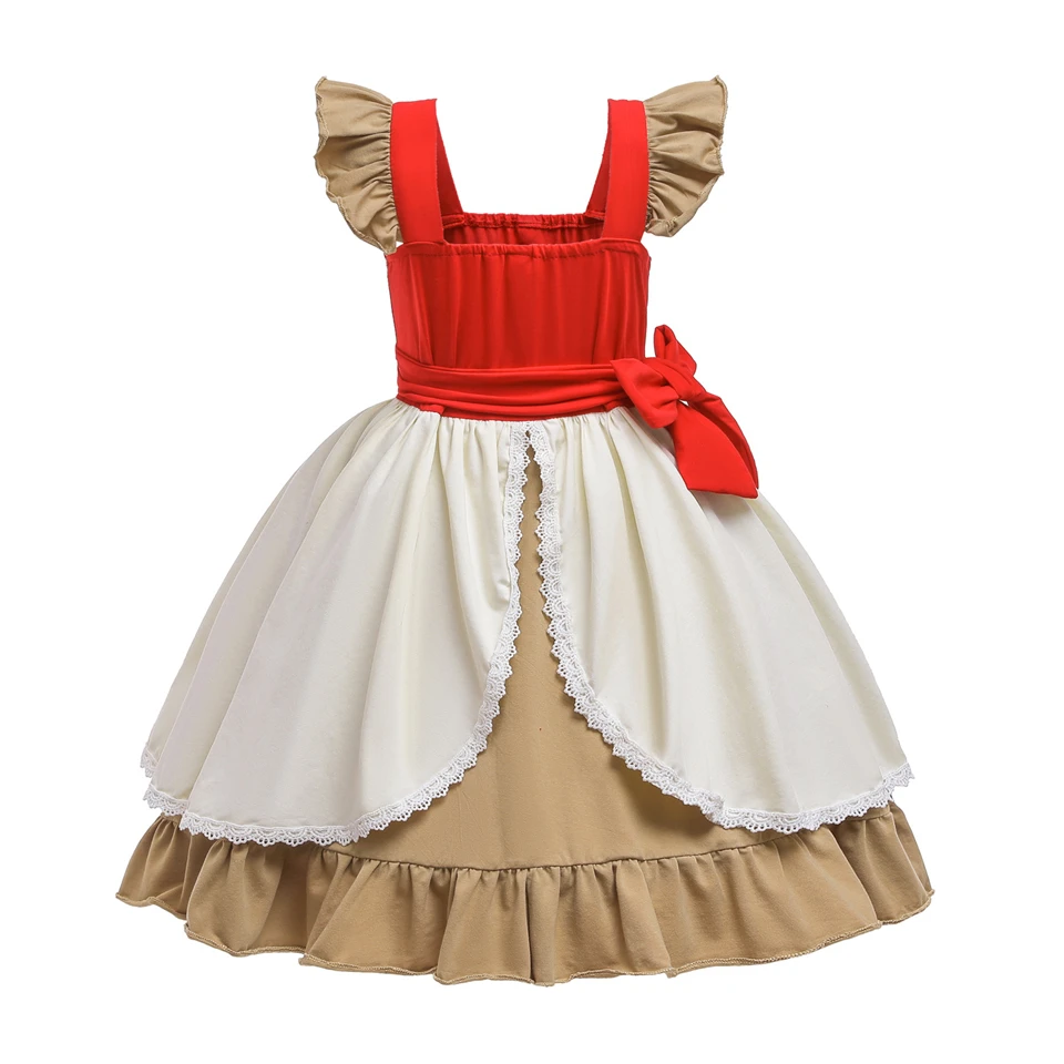 Новое платье Моана для девочек; летнее платье для девочек; фантазия; Vaiana; Рождественская одежда; Детский костюм принцессы Моаны для дня рождения