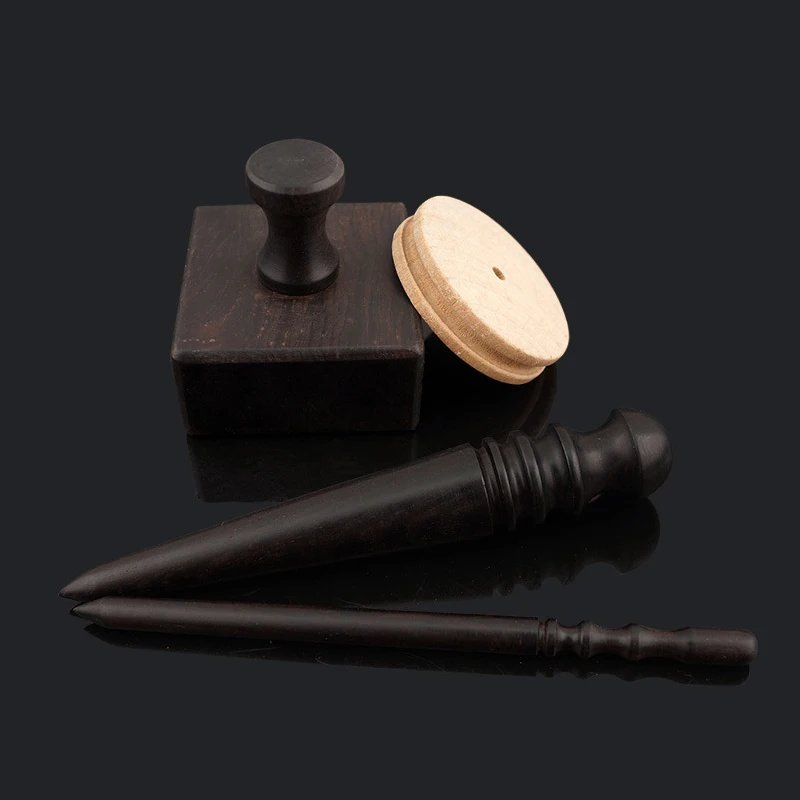 Handmade Multi-Size Burnishing Rod for Leather Craft Edges Slicker Round Wood DIY Leathercraft Tool for handwork leather craft leather craft tools