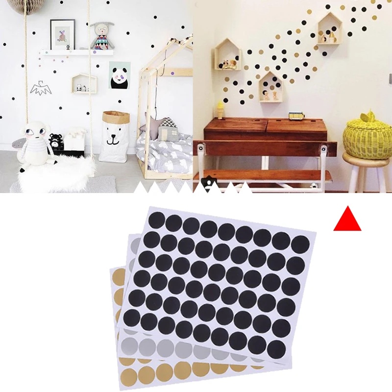 Декор для детской комнаты домашний декор настенная наклейка в Золотой горошек