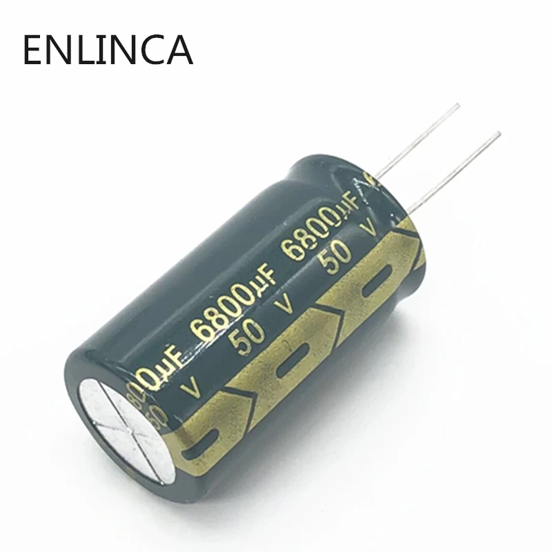 

2pcs/lot G01 50V 6800UF aluminum electrolytic capacitor size 22*40 6800UF 50V