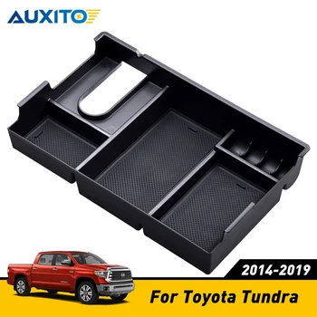 

Car Armrest Storage Box Center Console Container Organizer Tray For Toyota Tundra 2014 2015 2016 2017 2019 Interior Accessories