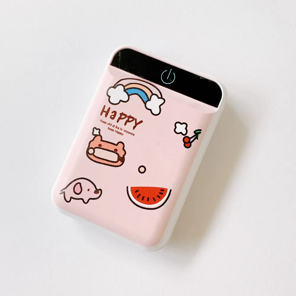 FLOVEME Portable Mobile External Battery Power Bank 4800mAh Cute Cartoon  4800mAh Powerbank Dual USB Fast Charging For Samsung mobile power bank