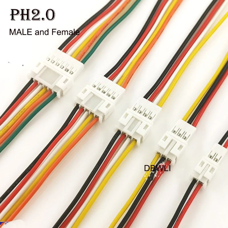 Fil de câble de connecteur de prise mâle femelle, petit mini JST, 1.0mm Fil de câble de connecteur de prise mâle femelle, petit mini JST, 1.0mm