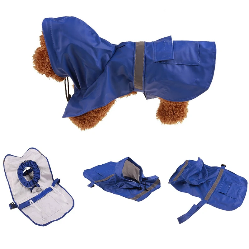 1Pcs PU Waterproof Small dog raincoat dog coat pet clothes raincoat teddy Whole cover rain coat drop ship