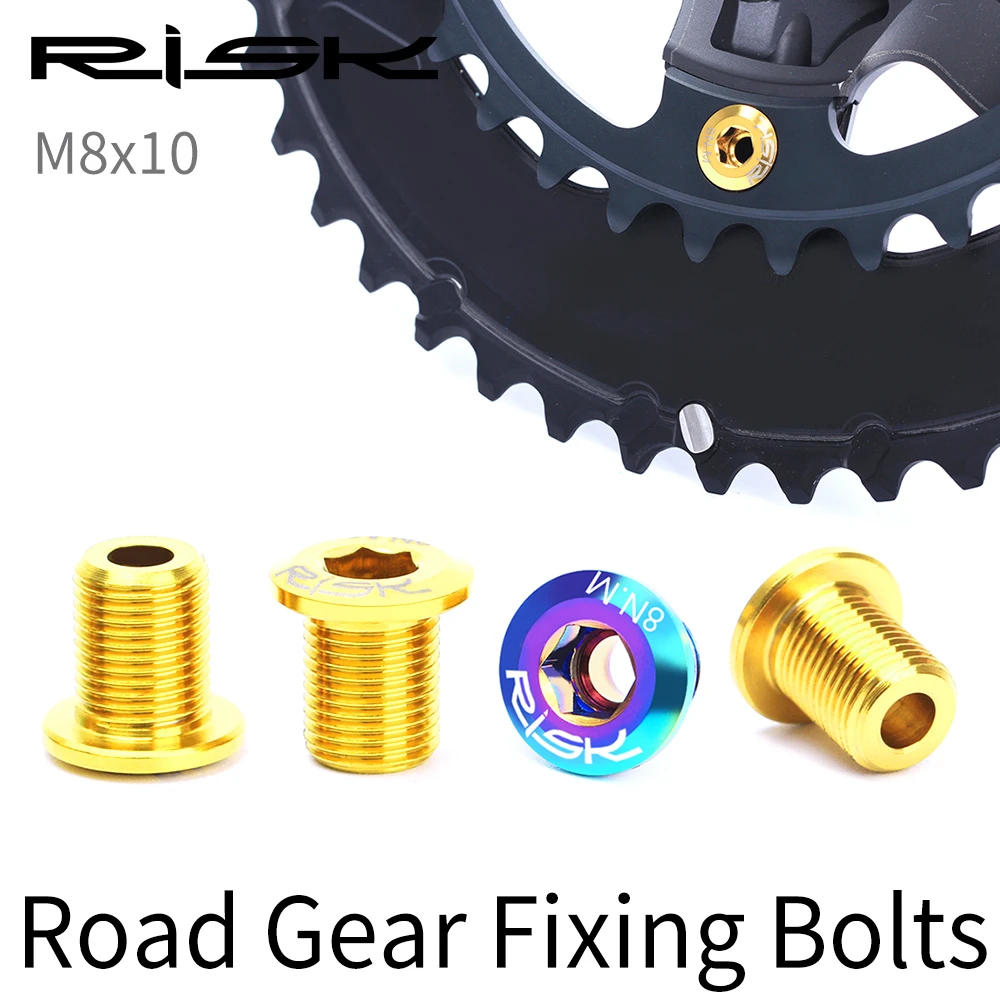 Risk Road Bike Bicycle M8x10 Chainring Chain Wheel Gear Fixing Bolts