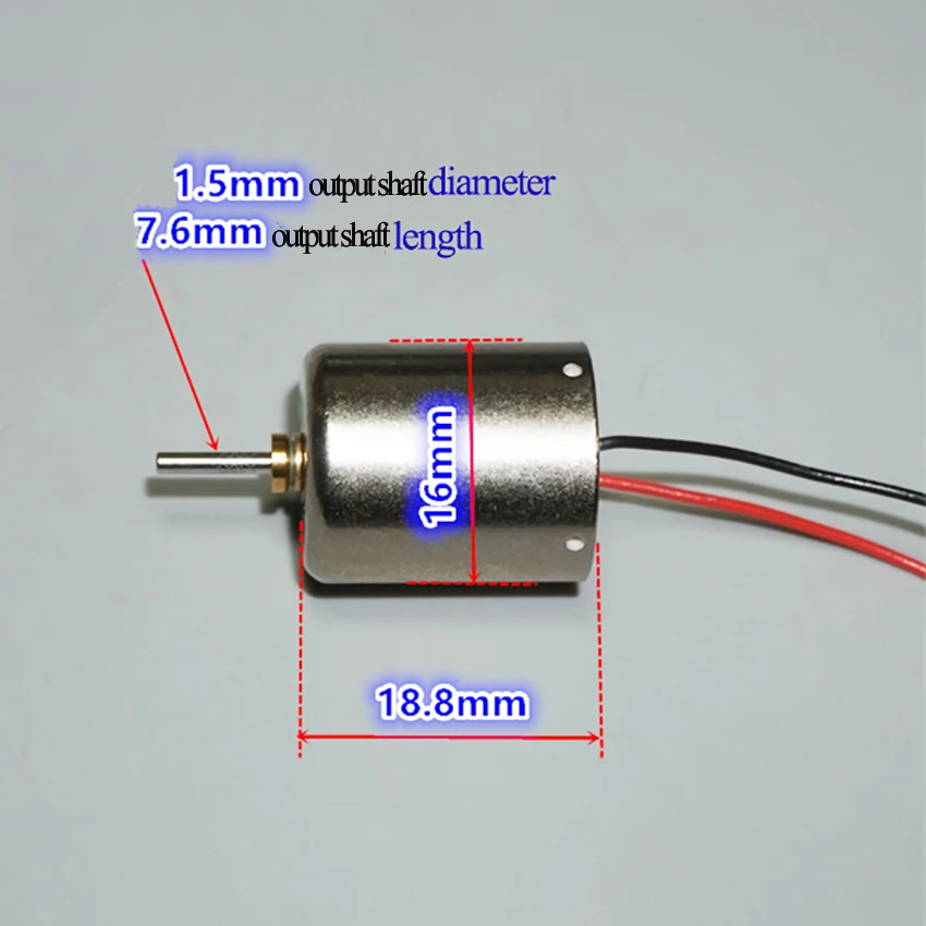 16 мм бессердечные двигатели постоянного тока, 5-12V микро робот управления высокоскоростная движущаяся катушка машина 5-полюсный ротор прецизионный двигатель