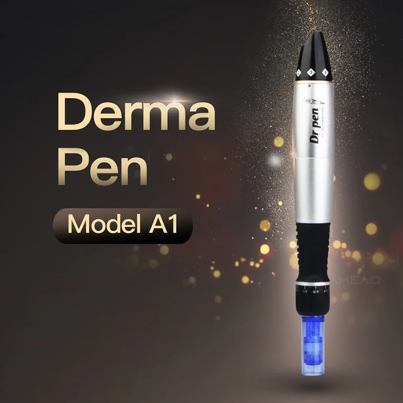 Beste Dr. pen Ultima A1 Elektrische Derma Pen Met 10 Pcs Microneedles Mesotherapie Auto Micro Naald Pen Microneedling Systeem Meso Machine