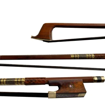 

1pc beautiful Professional New Top SNAKEWOOD Violin bow 4/4 full size black horse hair Free Shipping
