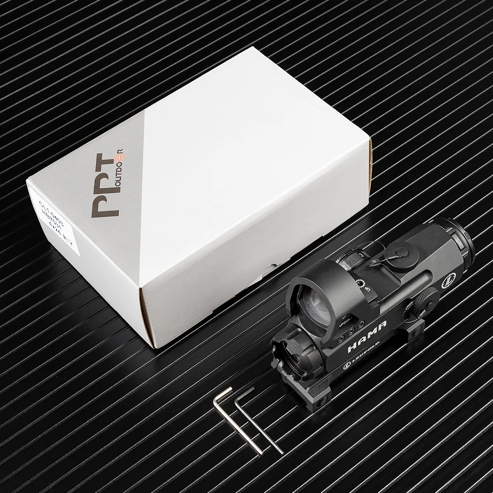 Тактический прицел 4x24 HAMR Red Dot Mark 4 высокоточный многорежимный с линзами для