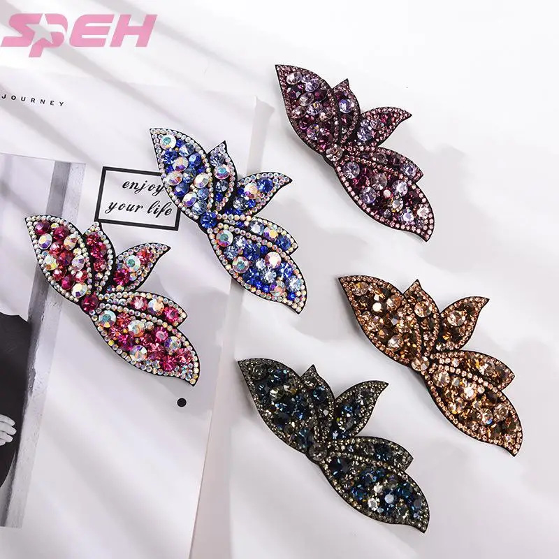 

Manufacturer wholesale women's new hairpin foreign trade personalized diamond inlaid word clip beautiful bride hair accessories