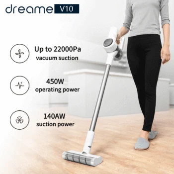 

【EU Stock】Dreame V9 V10 Cordless Stick Vacuum Cleaner 22000Pa Suction Anti-winding Hair Mite Cleaning Long Run Time EU Warehouse