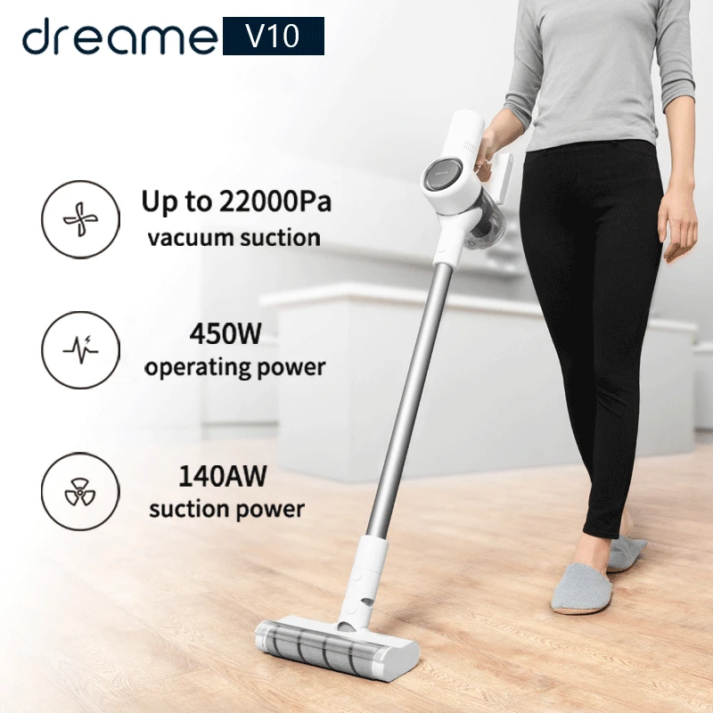 Беспроводной пылесос dreame V9 V10 всасывание 22000 па защита от намотки волос долгий
