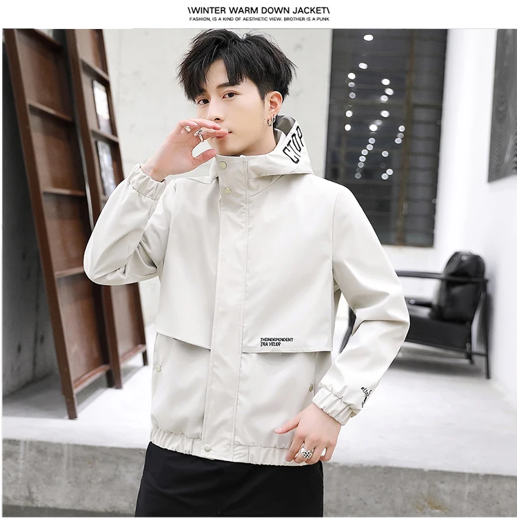 Autumn& Winter New Arrival Men Plus Velvet Letter Print Hooded Jacket Korean Slim Warm Cotton Jacket Jacket Free Shipping