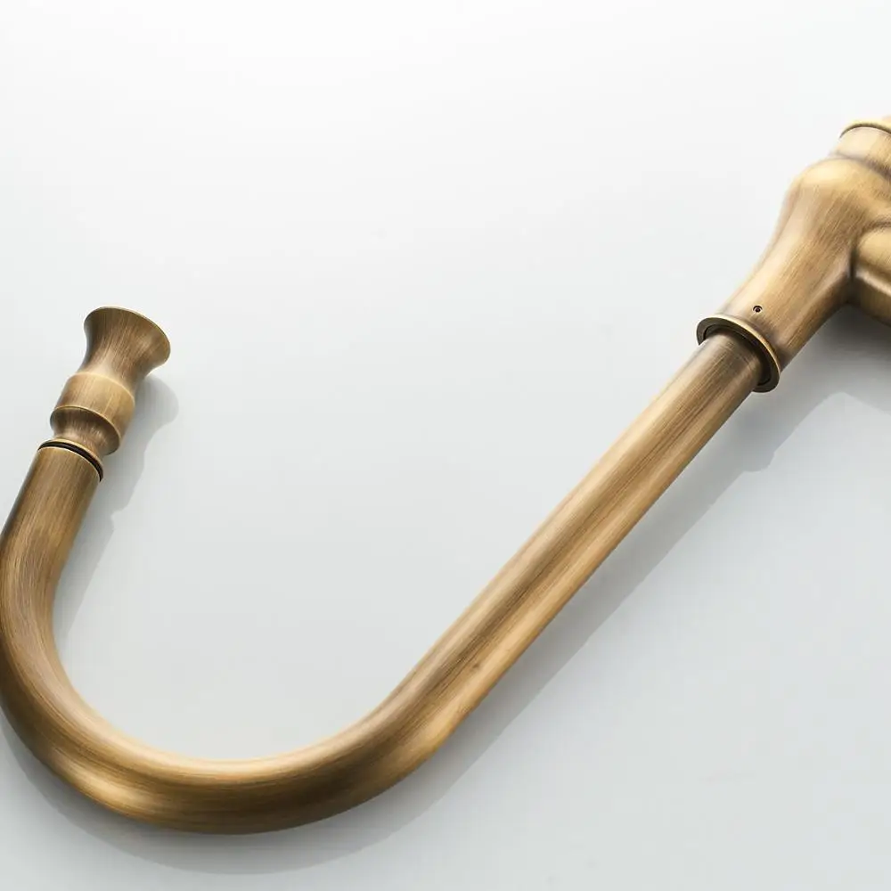  Antique Bronze Kitchen Faucets Pull Out Hot Cold Sink Swivel 360 Degree Water Faucet Water Mixer Pu - 4000096532159