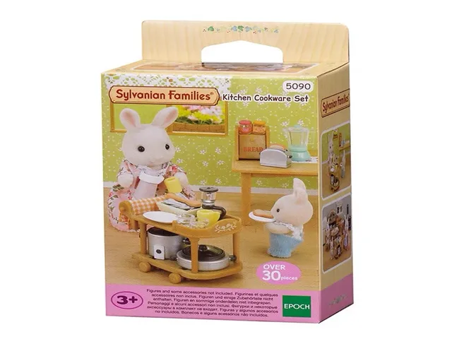 Sylvanian Families Dollhouse Playset Kitchen Cookware Set Accessories Gift Girl Toy No Figure New #5090 1