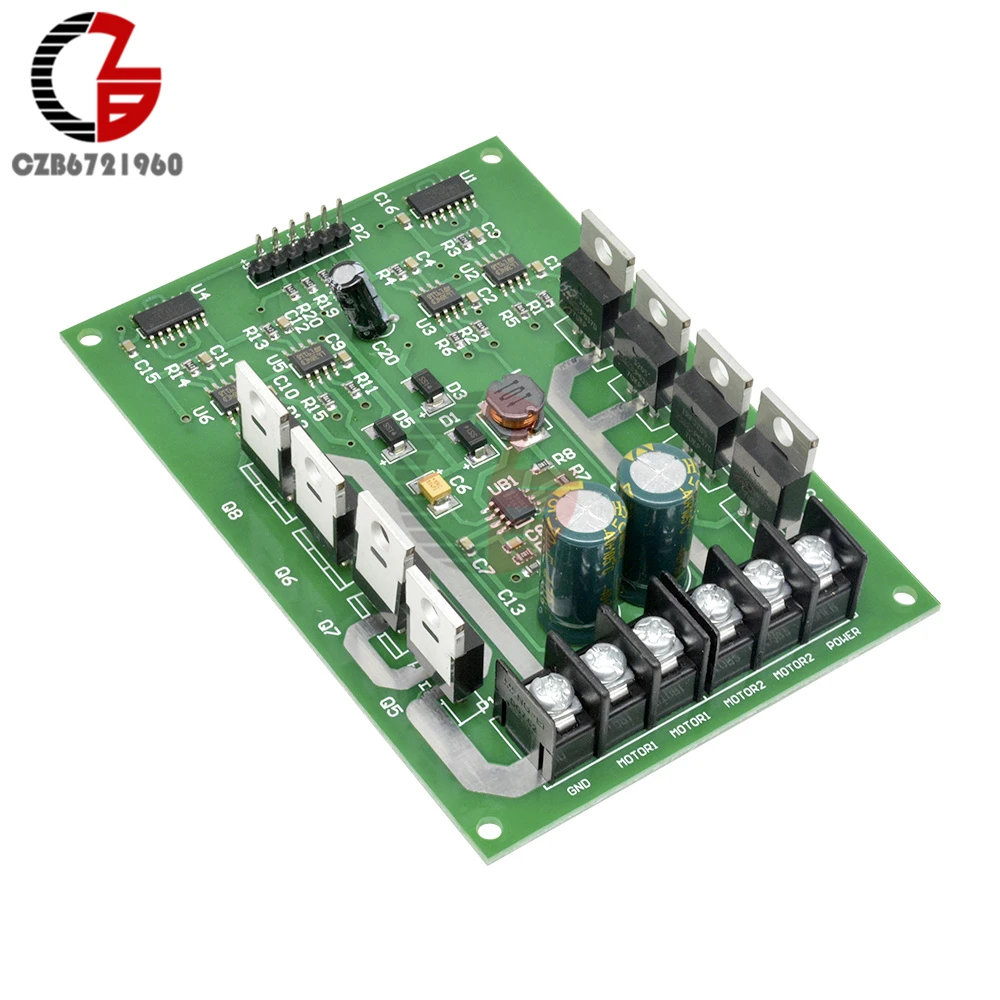 Двойная плата драйвера двигателя постоянного тока h мост ШИМ модуль привода MOSFET