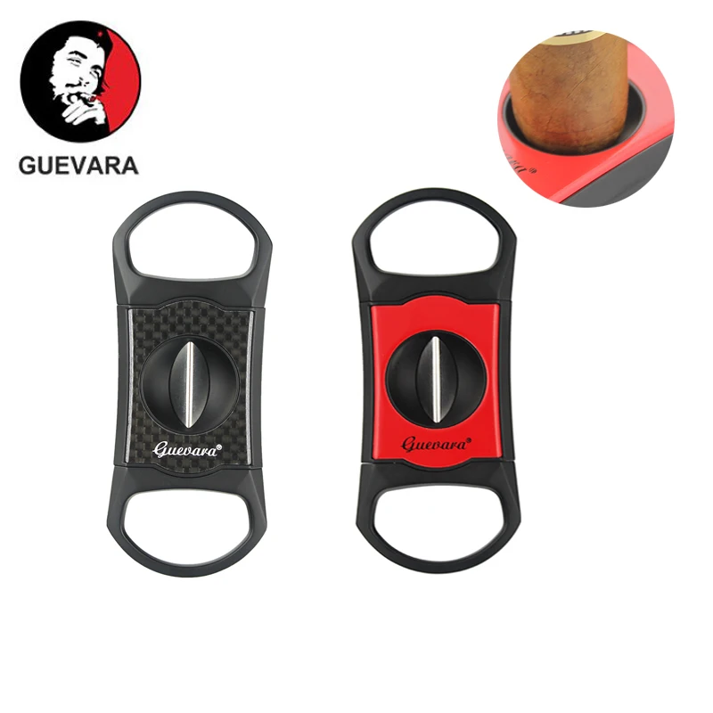 Guevara резак для сигар из нержавеющей стали античный ретро цветной двойной Гильотинный нож для высококачественных подарков
