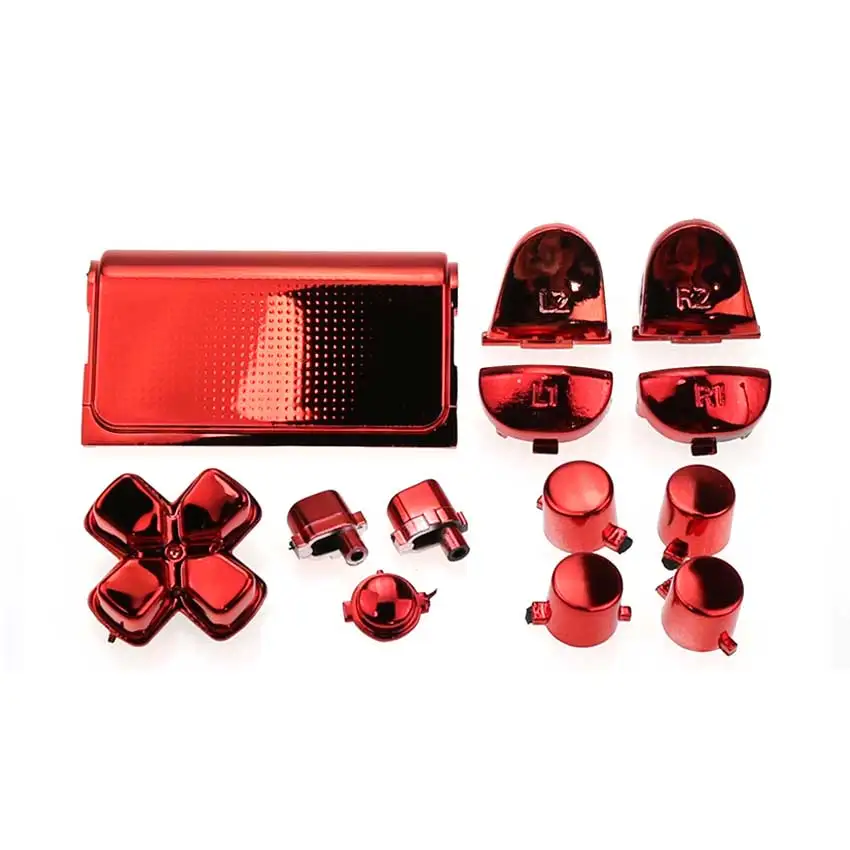 YuXi хром кнопки jdm/jds 001 011 D pad R1 L1 R2 L2 ABXY для Sony PS4 Dualshock 4 беспроводной