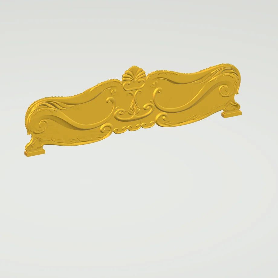 Изогнутый край кровать диван доска STL формат ЧПУ 3D рельеф резьба гравировка ArtCAM