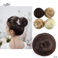 Xuanguang bun экстенсан Клип В no cabelo sintético cauda пончик кордан шиньон updo cabelo pedacos rabo de cavalo para