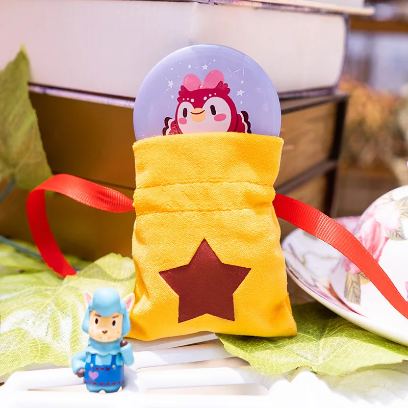 Animal Crossing Drawstring Bag New Horizons Drawstring Bell Bag Coin Purse Game Cosplay Props Sack Bag Laminated drawstring bag 3
