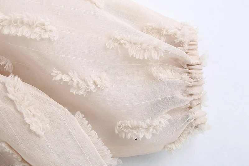  Women Blouse Long Sleeve Shirt 2020 Spring New Fashion Light Khaki O-Neck Loose Casual Tops