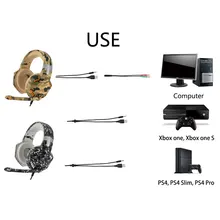 3,5 мм игровых гарнитур с светодиодный свет с микрофоном стерео наушники с глубокими басами для компьютерного геймера ноутбук PS4 X-BOX большие наушники