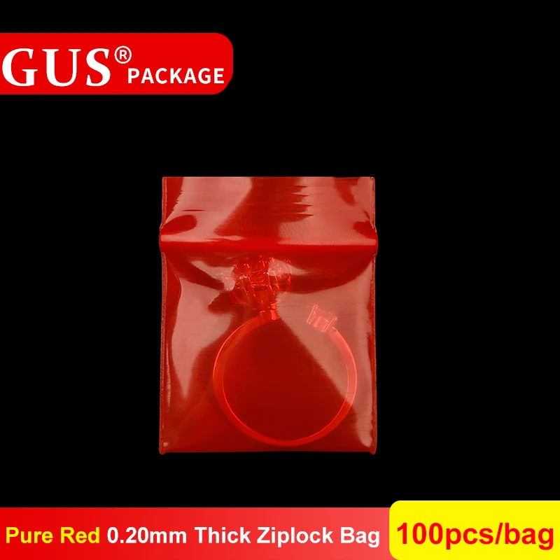 4x6 см мини милый все шаблон Ziplock пластик PE Прозрачный медицина небольшой одноразовый образец запечатанный карман упаковка на молнии замок мешок - Цвет: Thick Pure Red
