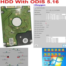 HDD установлен ODIS V5.16 5054A с бесплатным OTC Techstream программного обеспечения 5054a odis 5,16 keygen диагностический инструмент сканер