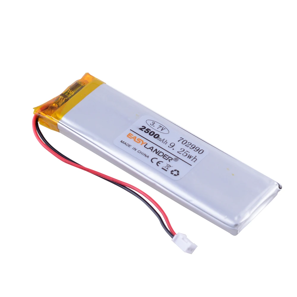 Recarregável Li-polímero Bateria para Gps Bluetooth Alto-falante Faça Você Mesmo Pad Power Bank Tablet pc Navegação 703090 702990 3.7v 2500mah - Image 4