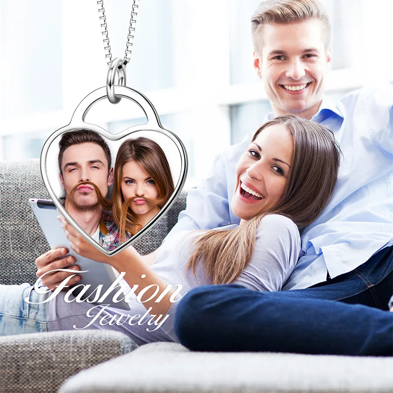 Custom Name Photo Necklace For Women Men Stainless Steel Jewelry Fashion Customized Necklaces Gift for family and loved ones new ones lcd display lm32015t