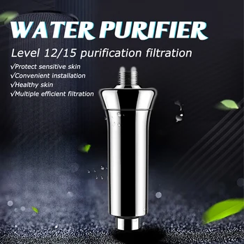 

15 stage Home Water Purifier Chlorine Shower Filter Activated Carbon Faucets Purification Eliminates Chlorine Hard Filter