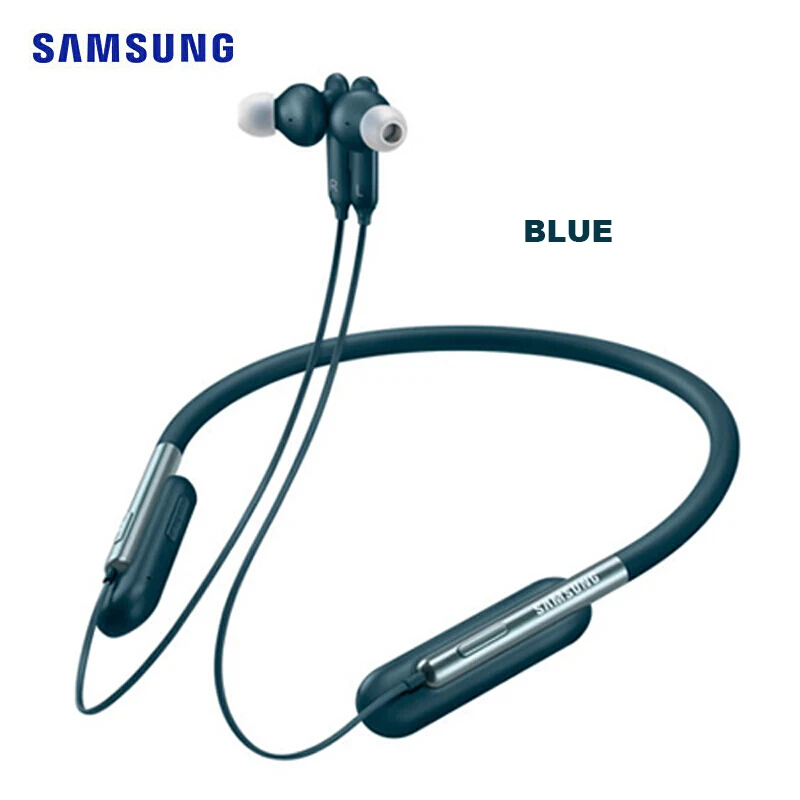 Samsung U Flex шейный Hearphone с Bluetooth 4,2 гибкий дизайн бесшовное воспроизведение музыки для Galaxy S10 EO-BG950 - Цвет: Blue