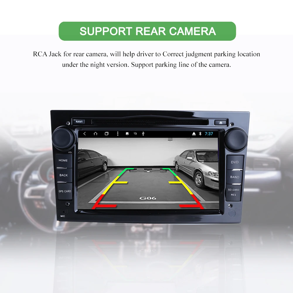 Top Bonroad 2Din Android 9.0 Car Radio DVD Multimedia Player For Opel /Vauxhall/ Antara/ VECTRA /ZAFIRA /Astra  J GPS Navigation 7