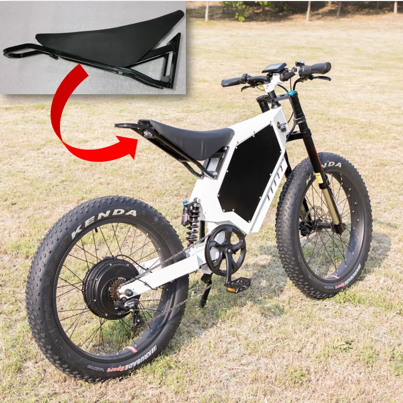 motorcycle seat on bicycle