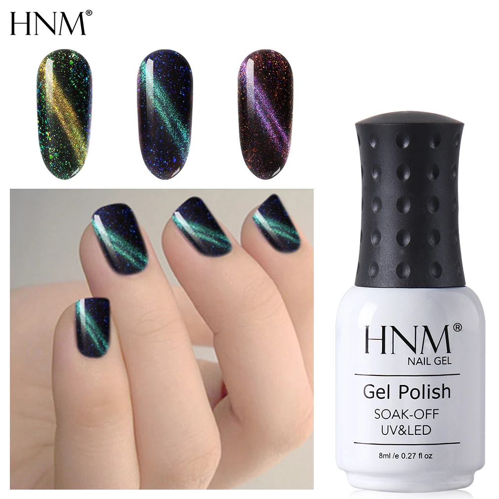 HNM Galaxy Гель лак для ногтей Блеск кошачий глаз Esmalte Permanente замачиваемый УФ