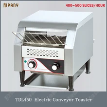TDL450 коммерческий электро-Конвейерный тостер столешница из нержавеющей стали булочка пиццы хлеб для тостов тостер, Завтрак Оборудование