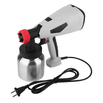 

800W Electric Spray Gun HVLP Home Paint Sprayer 800ml Capacity 0.5mm/2.5mm Brass Nozzles High Pressure Airbrush Easy Spraying