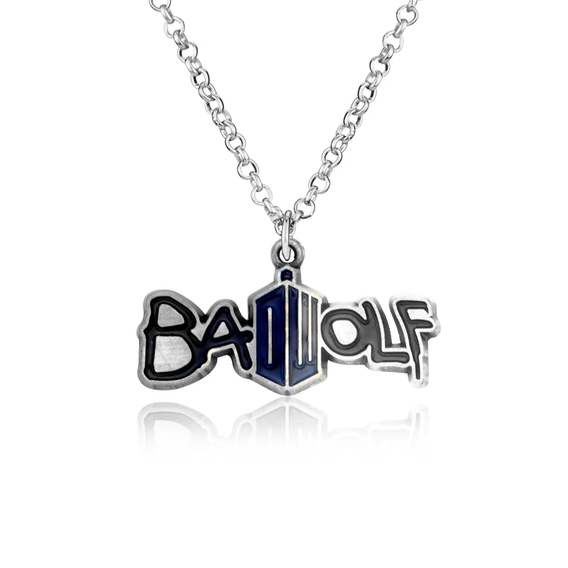 Necklace-N398 Доктор Кто брелок ТАРДИС брелок Мода ТВ сериал chaviro автомобильные брелки для женщин ювелирные изделия фильм, держатель для ключей для лучших друзей подарок - Цвет: Necklace-N398