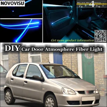 

NOVOVISU For Rover CityRover interior Ambient Light Tuning Atmosphere Fiber Optic Lights Inside Door Panel illumination Tuning